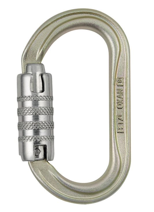 PETZL OXAN TRIACT-LOCK STEEL U CARABINER
