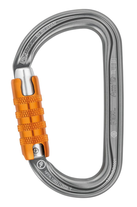 PETZL AM'D TRIACT-LOCK ALUMINUM CARABINER