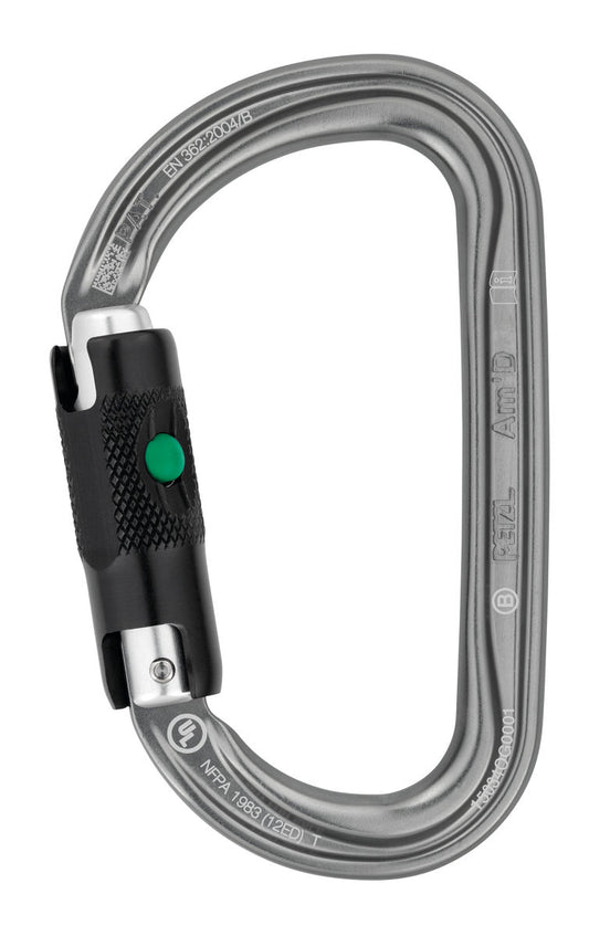 PETZL AM'D BALL-LOCK ALUMINUM CARABINER